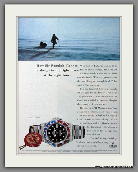 Ranulph Fiennes GMT ad 